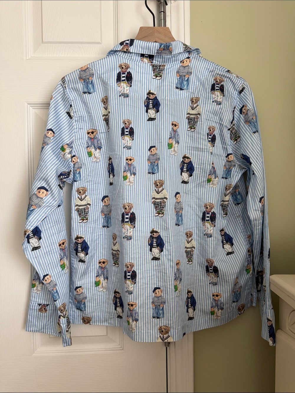 Polo By Ralph Lauren Madison All Over Bear Pajama Top - Picture 7 of 7